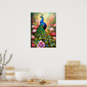 Majestic Peacock Print - Fügen Sie eine Touch Grac Poster (Küche)