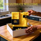 Majestic Peacock zeigen Blau und Gold Badhandtuch Set