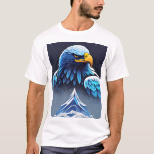 "Majestic Peaks: Der Adler des Berges singt über" T-Shirt