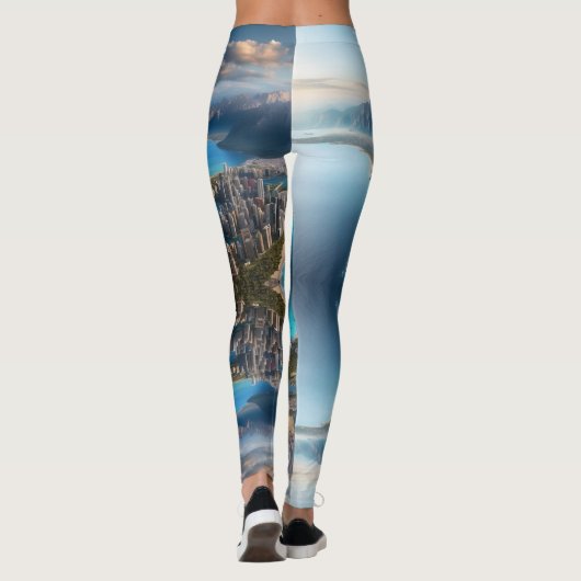 "Majestic Peaks Reflektion Leggings (Rückseite)