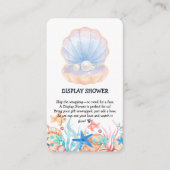 Majestic Pearl Under Sea Baby Shower Begleitkarte (Vorderseite)