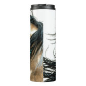 Majestic Pferde von Bihrle Thermosbecher (Rückseite)