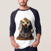Majestic Pharaoh Statue Artwork T-Shirt (Vorderseite)