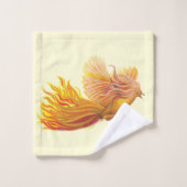 Majestic Phoenix Bird Badhandtuch Set (Waschlappen)