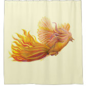 Majestic Phoenix Bird Duschvorhang (Vorderseite)