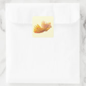 Majestic Phoenix Bird Quadratischer Aufkleber (Tasche)