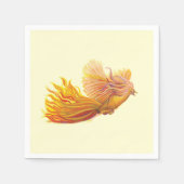 Majestic Phoenix Bird Serviette (Vorderseite)