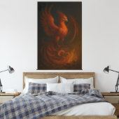 Majestic Phoenix • Fine Art Canvas Leinwanddruck (Insitu (Schlafzimmer))