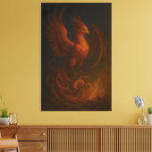 Majestic Phoenix • Fine Art Canvas Leinwanddruck (Insitu (Wohnzimmer))