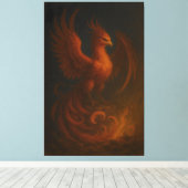 Majestic Phoenix • Fine Art Canvas Leinwanddruck (Insitu (Holzboden))
