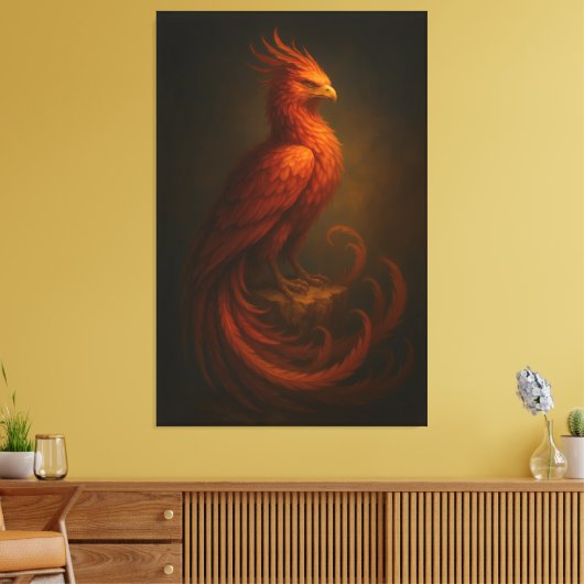 Majestic Phoenix • Fine Art Canvas Leinwanddruck (Insitu (Wohnzimmer))