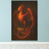 Majestic Phoenix • Fine Art Canvas Leinwanddruck (Insitu (Holzboden))