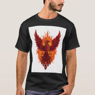 Majestic Phoenix Flammendesign   Bold Vector Art T-Shirt