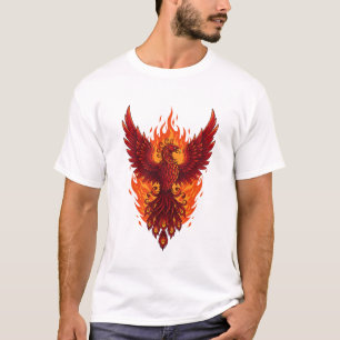 Majestic Phoenix Flammendesign   Bold Vector Art T-Shirt
