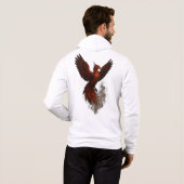 Majestic Phoenix Rising Hoodie (Schwarz voll)
