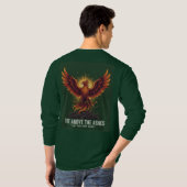 Majestic Phoenix Rising: Motivational Resilience  T-Shirt (Schwarz voll)