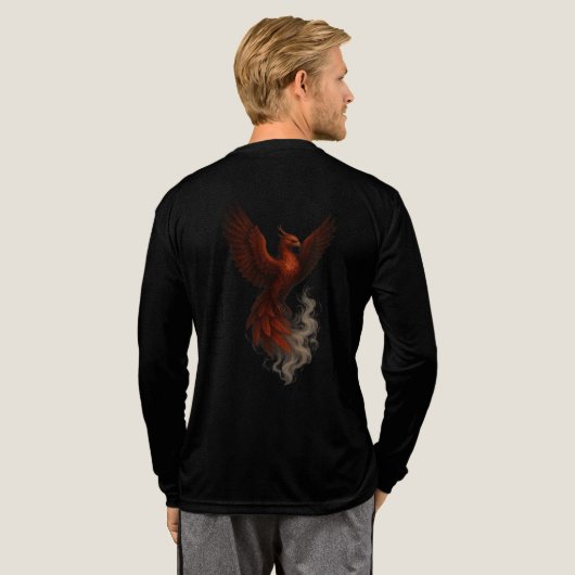 Majestic Phoenix Rising Tri-Blend Shirt (Voller Rücken)