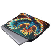 Majestic Phoenix Wappen Flames Laptopschutzhülle (Vorne Knopf)
