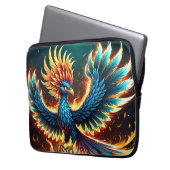 Majestic Phoenix Wappen Flames Laptopschutzhülle (Vorderseite Links)