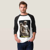 "Majestic Physique: Griechisch gottesInspiriertes T-Shirt (Vorne ganz)