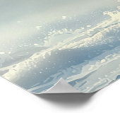 Majestic Pinguin im arktischen Schnee Poster (Ecke)