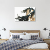 Majestic Pinto Horse Art by Bihrle Leinwanddruck (Insitu (Schlafzimmer))