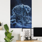 Majestic Polar Bären Skelettplakat Poster (Heimbüro)