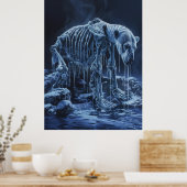 Majestic Polar Bären Skelettplakat Poster (Küche)