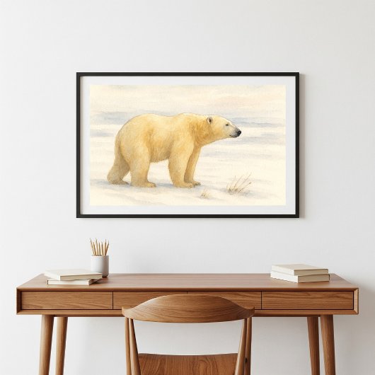 Majestic Polar Bear: Arktische Wildfauna Poster