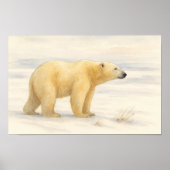 Majestic Polar Bear: Arktische Wildfauna Poster (Vorne)