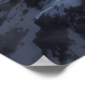 Majestic Polar Bear Atop Snowy Summit Poster (Ecke)