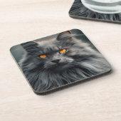 Majestic Portrait Design für lange Haare Getränkeuntersetzer (Linke Seite)