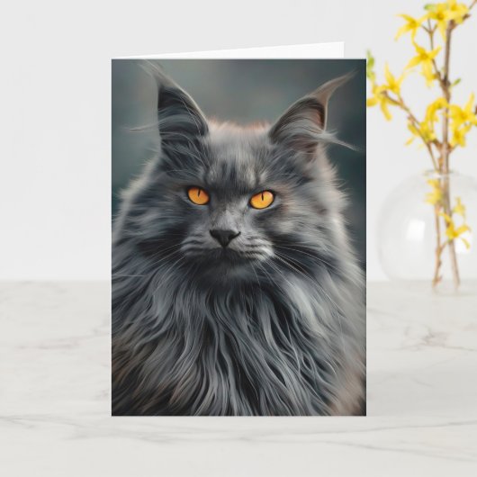 Majestic Portrait Design für lange Haare Karte (Gelbe Blume)