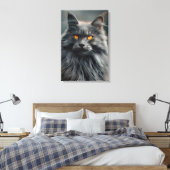 Majestic Portrait Design für lange Haare Leinwanddruck (Insitu (Schlafzimmer))