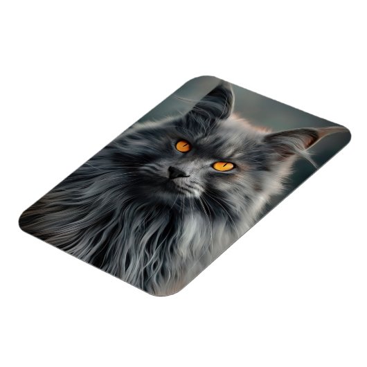 Majestic Portrait Design für lange Haare Magnet (Linke Seite)