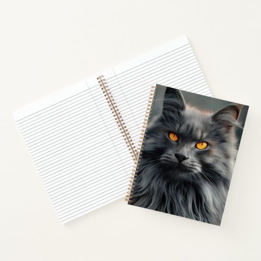 Majestic Portrait Design für lange Haare Notizblock (Innenseite)