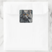 Majestic Portrait Design für lange Haare Quadratischer Aufkleber (Tasche)
