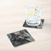 Majestic Portrait Design für lange Haare Rechteckiger Pappuntersetzer (Vor Ort)