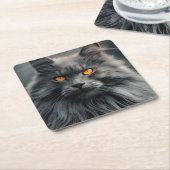 Majestic Portrait Design für lange Haare Rechteckiger Pappuntersetzer (angewinkelt)