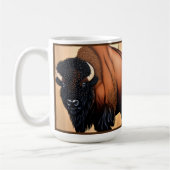 Majestic Prairie Bison - Wild und kostenlos Kaffeetasse (Links)