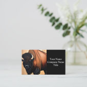 Majestic Prairie Bison - Wild und kostenlos Visitenkarte (Stehend Vorderseite)