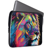 Majestic Rainbow Lion Laptopschutzhülle (Vorne Rechts)