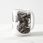 Majestic Ram - Fierce und Noble Kaffeetasse (VorderseiteRechts)
