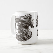 Majestic Ram - Fierce und Noble Kaffeetasse (Vorderseite Links)