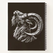 Majestic Ram - Fierce und Noble Notizblock (Rückseite)