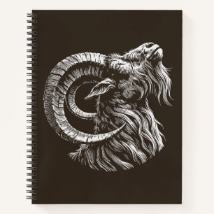 Majestic Ram - Fierce und Noble Notizblock