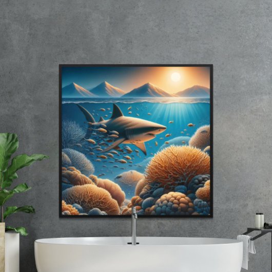 Majestic Raubfische: Haifische Tanz Poster