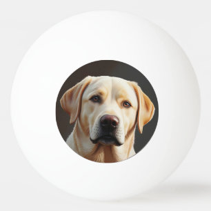 Majestic Realistisches Labrador Retriever Ölgemäld Tischtennisball