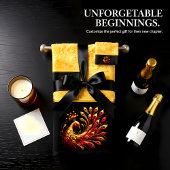 Majestic Red and Gold Peacock Badhandtuch Set