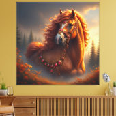 Majestic Red Horse Leinwanddruck (Insitu (Wohnzimmer))
